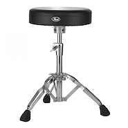 PEARL D-930 Banqueta | Circular | Cuerina negra | Altura regulable de 18