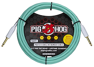 PIG HOG PHSH10SG Hex Series Silent Cable 10 ft Seafoam Green
