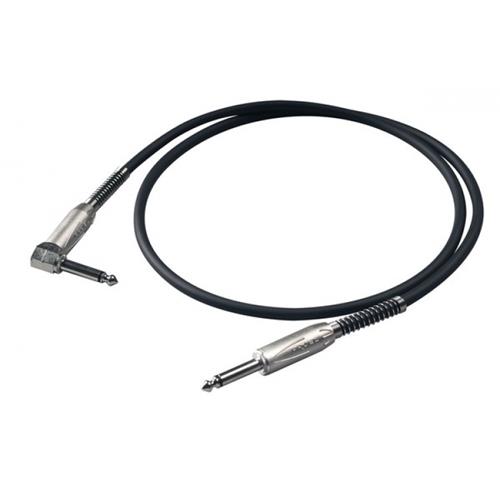 PROEL BULK120LU5 Cable de ins, plug-plug90° PROEL 6.3mm Mono, carcasa de meta