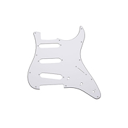 REDTONE PGST10W Pickguard blanco para guitarra SSS Legacy/Stratocaster