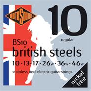 ROTOSOUND BS10 BRITISH STAINLESS STELL 10 13 17 26 36 46 Encordado Guitarra Electrica 010