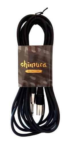 SHIMURA MIC2061-1,5 1,5 MT XLR HEMBRA-JACK MACHO MONO 6 MM Cable de micrófono CANON-PLUG