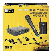 SKP DOBLE UHF-271 (4 EN 1) Micrófono Inal. Doble Uhf-271 (4 En 1)