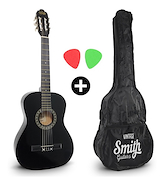 SMITH CD39CN Guitarra Clásica Smith Negra Funda Incluida