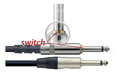 STAGG NGC3SWR Cable Pro PLUG-PLUG standard neutrik 6mm. - 3mts con SWITCH