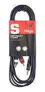 STAGG SYC3MPSB2CM CABLE STAGG RCA-MINIPLUG 3mts