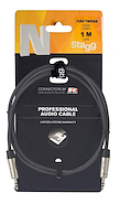 STAGG NAC1MPSR Cable Profesional Mini Plug Stereo - Mini Plug Stereo - 1 Mt