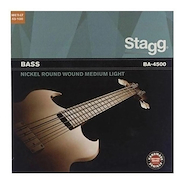 STAGG BA4500 Enc.P/Bajo 4 Str Bass Set/Ni Rnd Wd/Md.Lt