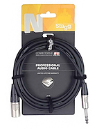 STAGG NAC3PSXMR Cable CANON MACHO PLUG STEREO  6 mm - 3 mts.