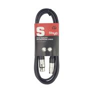 STAGG SMC3 Cable Canon-Canon Standard 6Mm.- 3 Mts.