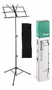 STAGG MUSQ4 Atril de pie Regulable 3 tramos Con Funda - COLOR NEGRO