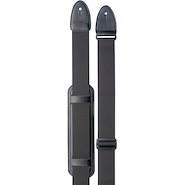 STAGG SN5SHPBLK Correa de Soga con Punteras de Cuero con Hombrera