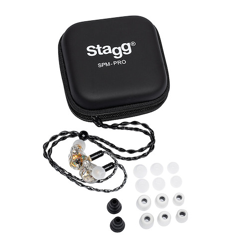 STAGG SPMPROTR AURICULARES IN EARS STAGG ALTA RESOLUCION 3 DRIVERS TRANSPAR