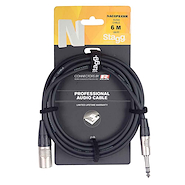 STAGG NAC6PSXMR Cable CANON MACHO PLUG STEREO  6 mm - 6 mts.