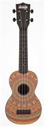 UKADELIC by Kala KA-SU Mehndi Ukelele Soprano De Diseño Abs Resistente Al Agua