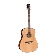 VINTAGE V50 ACOUSTIC GUITAR Modelo Dreadnought Tapa SOLIDA Sitka Spruce - Color Natural