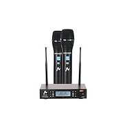 Microfono Inalambrico Mano Doble APOGEE U22 H UHF 100 Fre