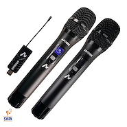 APOGEE U12 H Doble UHF USB Microfono Inalambrico Mano Doble