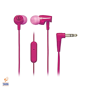 Auricular AUDIO-TECHNICA ATH-CLR100ISPK Urbano Tipo In-Ear c/Microfono Rosa