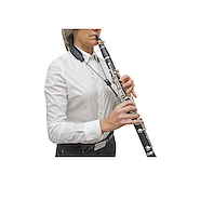 BG C23E Cuero Elastica c/Pad Absorcion Transpiracion Correa Clarinete