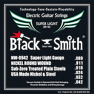Encordado Electrica <br/>BLACK SMITH NW-0942 Nickel 09-42