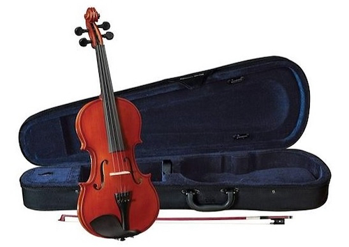 CERVINI HV-100 3/4 Estudio Tapa Picea Cuerpo Maple Violin c/Arco y Estuche