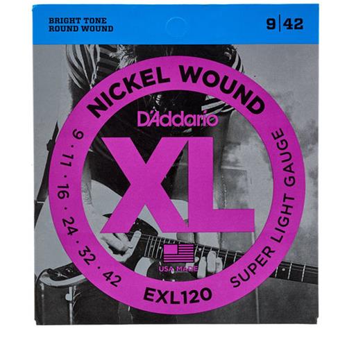 Encordado Electrica DADDARIO STRINGS EXL120 009 Nickel Wound