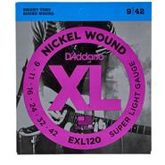 Encordado Electrica DADDARIO STRINGS EXL120 009 Nickel Wound