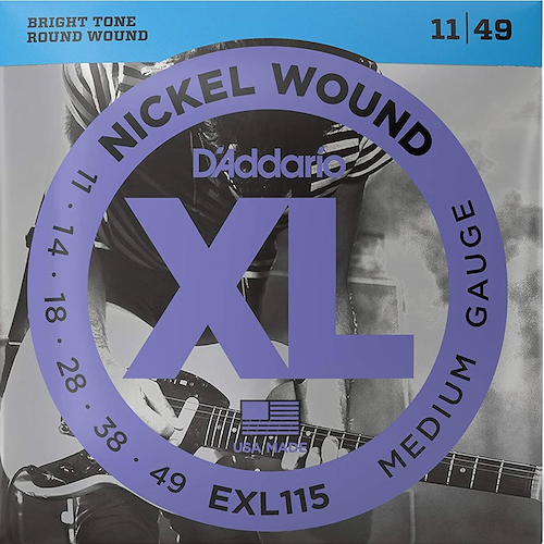 Encordado Electrica <br/>DADDARIO STRINGS EXL115 011 Nickel Wound