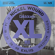 Encordado Electrica <br/>DADDARIO STRINGS EXL115 011 Nickel Wound