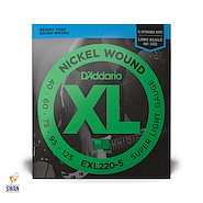 Encordado Bajo 5 Cuerdas <br/>DADDARIO STRINGS EXL220-5 040-125