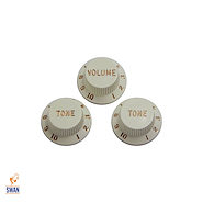 DIMARZIO DM2111 WH Strato Numerada (x3) Perilla Guitarra