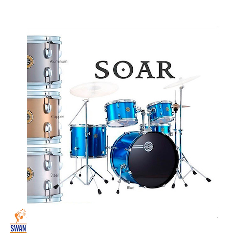 Bateria DIXON Soar PODCC522UTCPPK Mahogany 5 Cpos 22x16