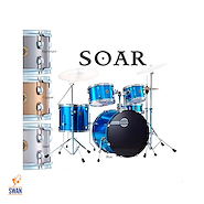 Bateria <br/>DIXON Soar PODCC522UTCPPK Mahogany 5 Cpos 22x16"10x7"12x