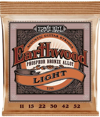 ERNIE BALL 2148 Earthwood Phosphor Bronze 011-052 Encordado Acustica