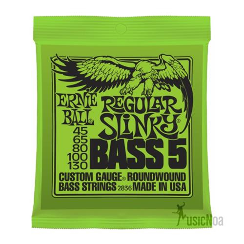 Encordado Bajo 5 Cuerdas ERNIE BALL 2836 Regular Slinky Nickel Wound 045-130 5C