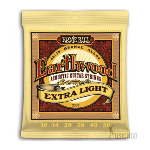 Encordado Acustica <br/>ERNIE BALL 2006 Earthwood 80/20 Bronze 010-050