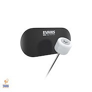 EVANS EQPB2 Negro Nylon Doble Mazo x 2 Patch Protector Bombo
