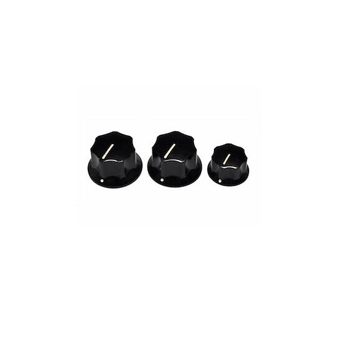 FENDER SPA 099-1370-000 Jazz Bass/Mustang/Jaguar Negra Set x3 Perilla Bajo