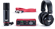 Placa de Audio <br/>FOCUSRITE Scarlett Solo Studio CM25+Solo+HP60 3ra Generación