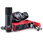 FOCUSRITE Scarlett 2i2 Studio CM25+2i2+HP60 3ra Generación Placa de Audio