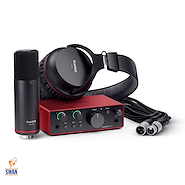 Placa de Audio FOCUSRITE Scarlett Solo Studio CM25MKIII+Solo+SH450 4ta Gene