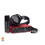 Placa de Audio FOCUSRITE Scarlett 2i2 Studio CM25MKIII+2i2+SH450 4ta Genera