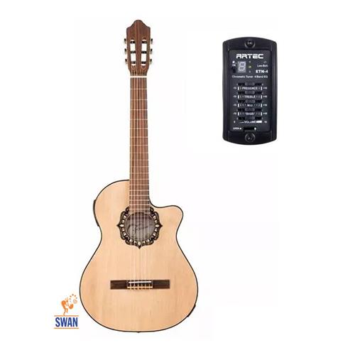 Guitarra Electroacustica Nylon FONSECA 38KEC 1/2 Caja