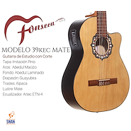 Guitarra Electroacustica Nylon FONSECA 39KEC Mate