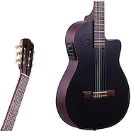 Guitarra Electroacustica Nylon <br/>GRACIA Gold Caoba Negra c/Fishman Blend 301