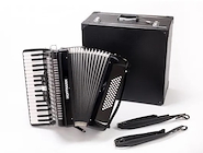 HOFFMANN TA-6034BK a Piano 34 Teclas 60 Bajos 5 Reg Negro Acordeon