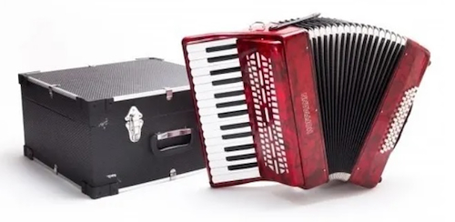 Acordeon <br/>HOFFMANN TA-4826WR a Piano 26 Teclas 48 Bajos 3 Reg Bordo