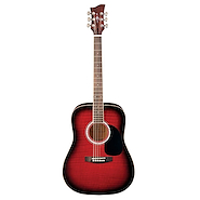 Guitarra Acustica JAY TURSER JJ45F-RSB Dreadnought Flameada Red Sunburst