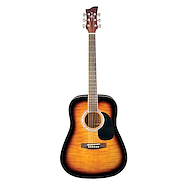 JAY TURSER JJ45F-TSB Dreadnought Flameada Tobacco Sunburst Guitarra Acustica